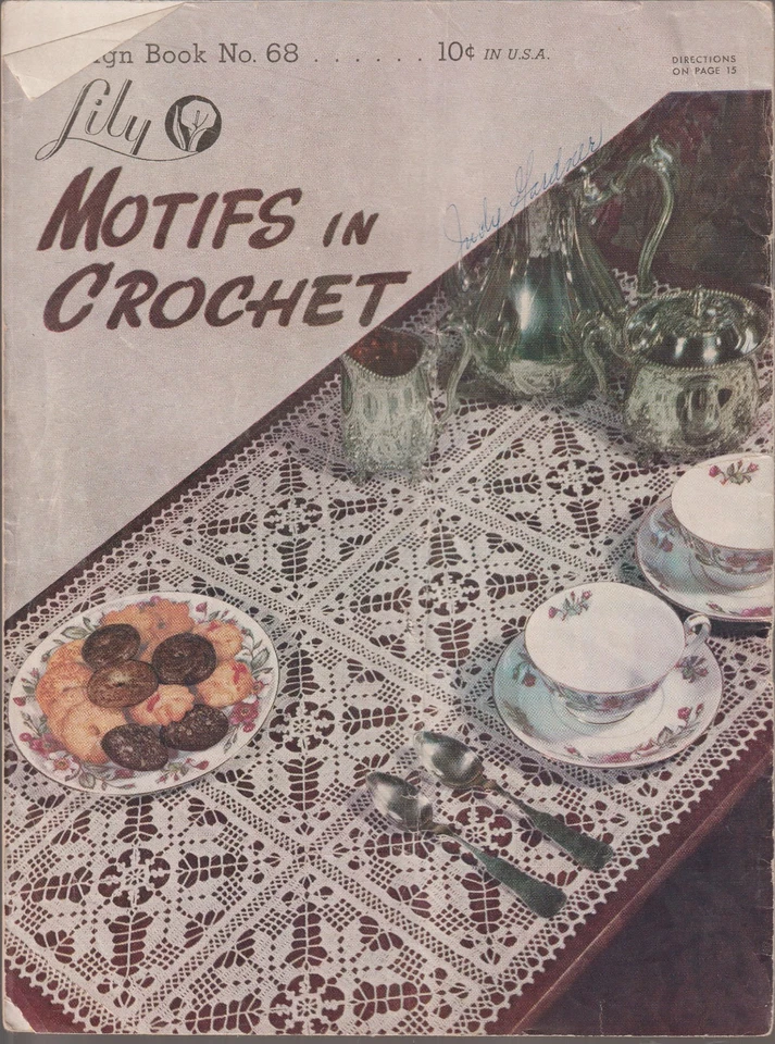 Lote de 2 libros de diseño de ganchillo - años 50 Foto 2 de 3