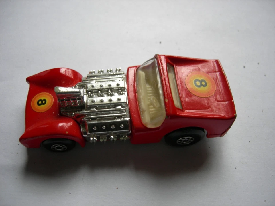 Matchbox Nr. 19  rot  Road Dragster Superfast 1970 nahezu unbespielt - Bild 2 von 4