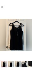 V Versace Medusa Black Mini Dress 1990s Style Women's