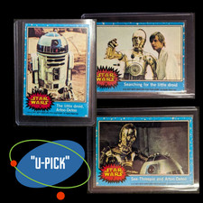 1977 Topps Star Wars Trading Cards - BLUE Series 1 - "U Pick" Complete Your Set