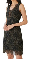 Elie Tahari Sz 0 Womens Black Lace Whimsigoth Formal Cocktail Holiday Dress