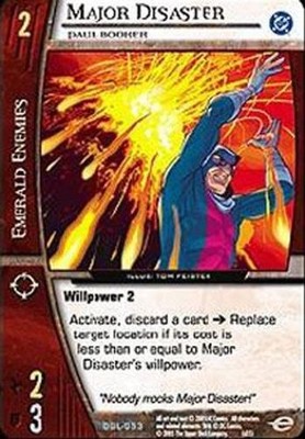 Major Disaster, Paul Booker - Green Lantern Corps - Vs System