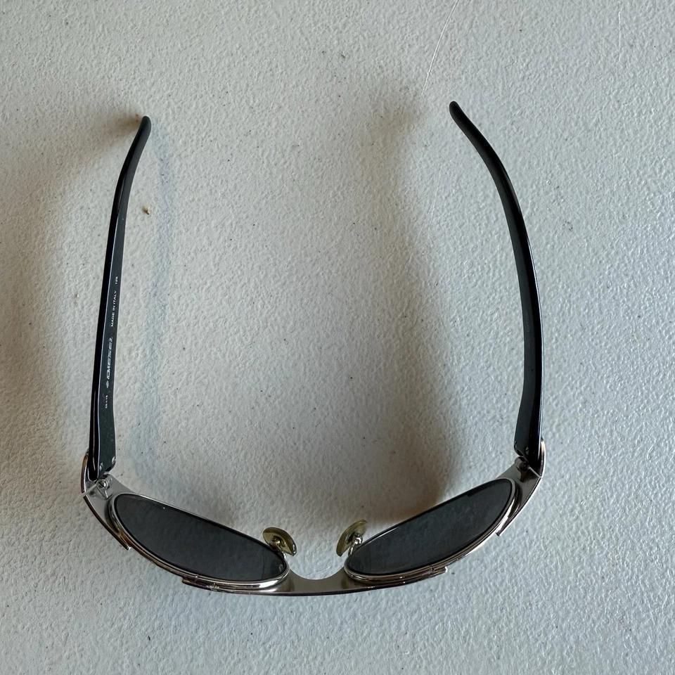 Diseñador Diesel Vintage Años 90 SCUD TALLA6 59-19-125 Matrix Futuristic Silver RARO Foto 4 de 4