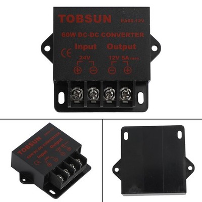 Voltage Converter DC 24V Step Down To DC 12V 5A 60W Power Regulator Reducer