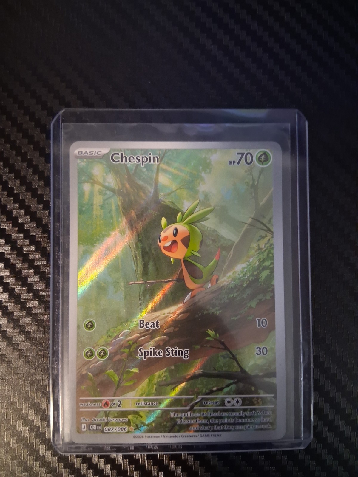 Chespin 087/086 Full Art 70 HP Chaos Rising 2026