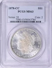 1878-CC Morgan Silver Dollar MS63
