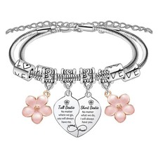 Funny Friendship Gifts for Bestie Bracelets for 2 Pcs Best Friend Matching Brace