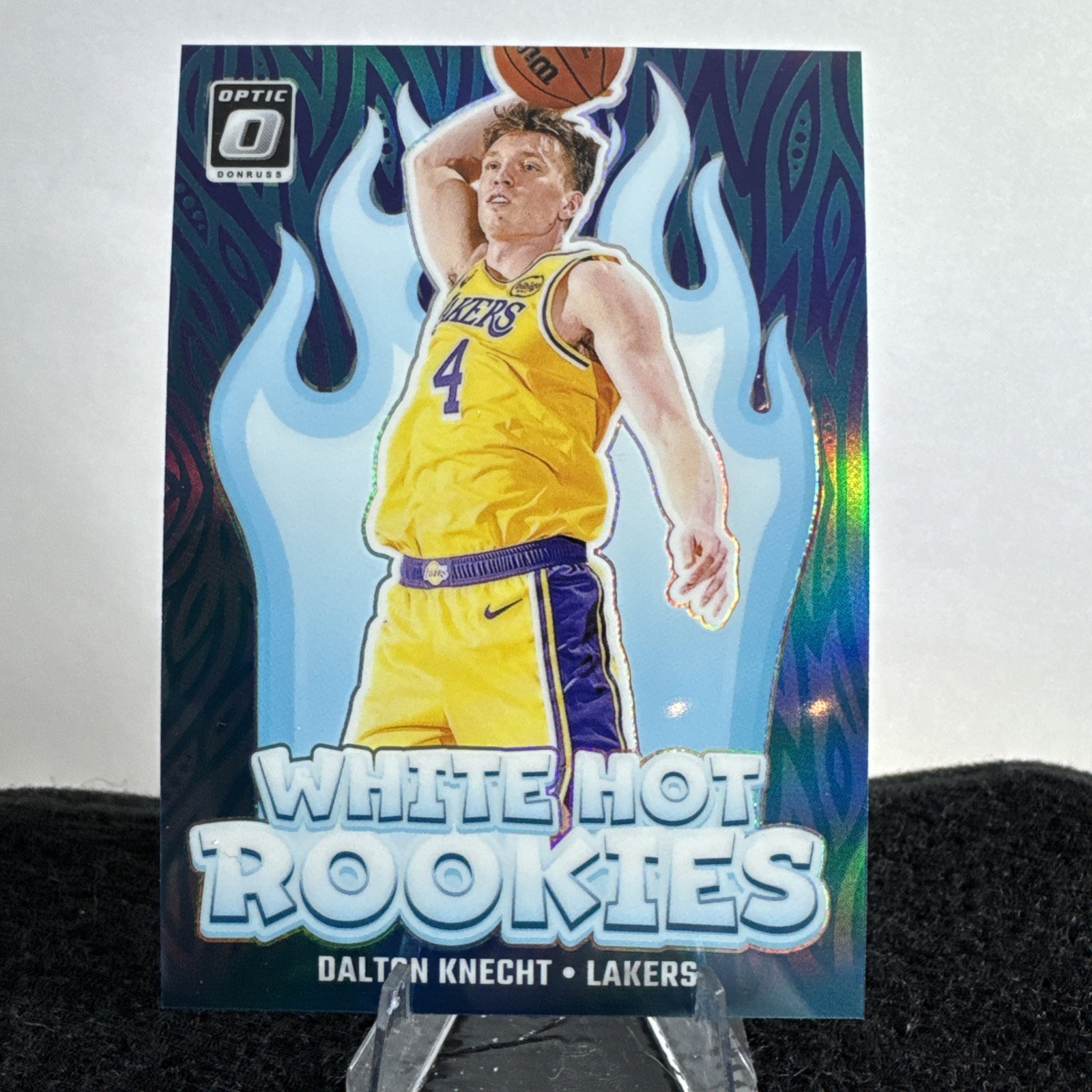 Dalton Knecht 2024-25 Donruss Optic #9 White Hot Rookies Holo Prizm RC Lakers