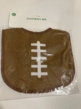 Infant  Baby  Football Bib Brown New