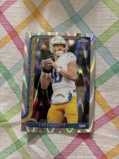 Topps Chrome 2025 Justin Herbert Raywave Refractor #158 Los Angeles Chargers