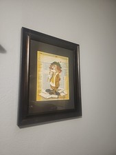 Cuadro pintado enmarcado divertido contador sobreviviente de temporada de impuestos