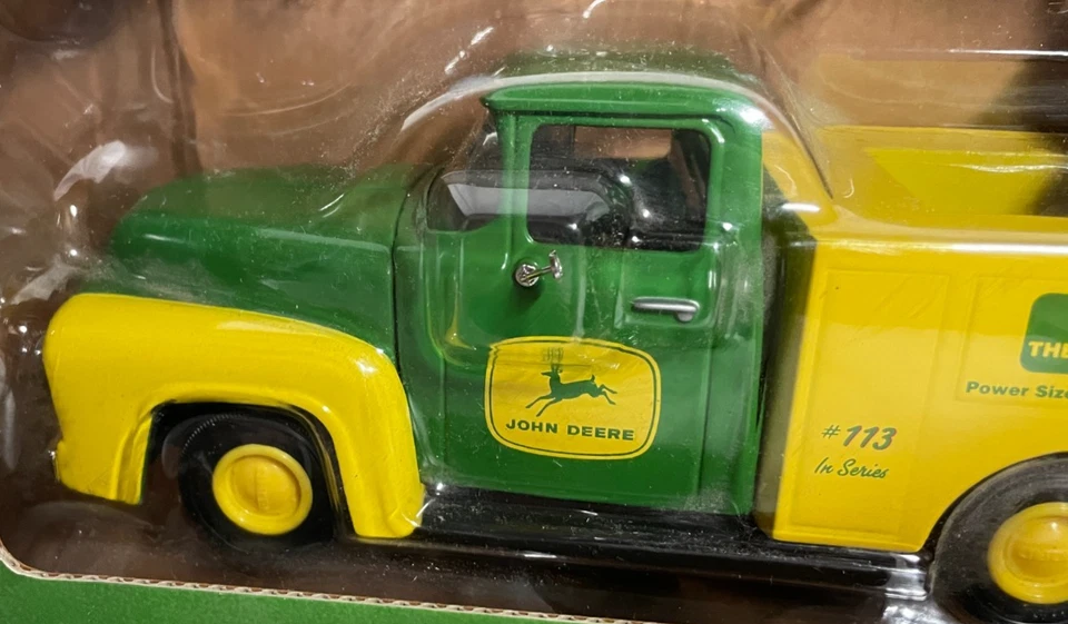 ERTL 1:25 Die-Cast Metal Vehicle John Deere 1956 Ford Pickup Truck in Box - Image 4 of 4