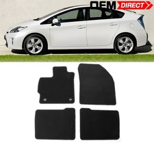 Fits 12-15 Toyota Prius Prius Plug-in Custom Fit Floor Mats Black Nylon 4pcs Fits 12-15 Toyota Prius Prius Plug-in Custom Fit Floor Mats Black Nylon 4pcs