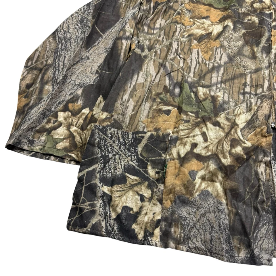 Vintage Mossy Oak Camo Jacket Pants Set Mens XXL Treestand Spring Turkey Hunting - Image 3 of 4