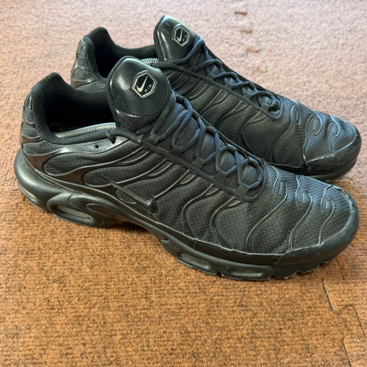 Nike Air Max Plus Low Triple Black | eBay