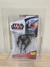 Star Wars The Clone Wars Heavy Assault SUPER BATTLE DROID CW11 3.75   AFA 9.0