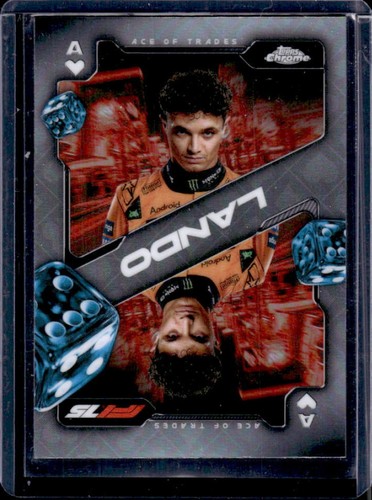 2025 Topps Chrome F1 Formula 1 Lando Norris Ace of Trades #SCA-4