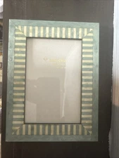 NATALINI Handmade ITALIAN Marquetry Frame 4”X6” Ivory/Green, NEW
