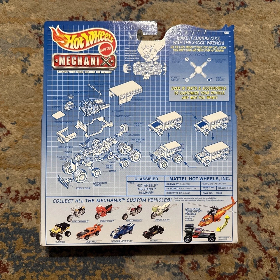 Hot Wheels Mechanix Hummer Yellow 1999 - Image 3 of 4