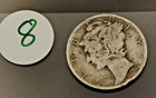1944-P Mercury Dime 90% Silver US Mint Philadelphia — photo 3