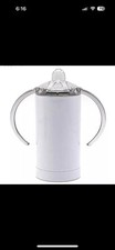 Sublimation Blank Straight 12oz Kids Sippy Cup Stainless Steel