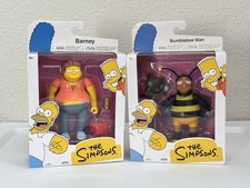 The Simpsons Bumblebee Man & Barney Gumble 5” Action Figures Jakks LOT OF 2