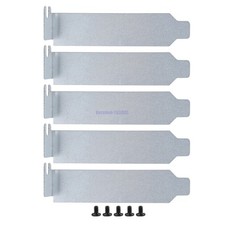 PCI Slot Cover Hard Steel Mesh Dust Filter Blanking Plate - 5pcs