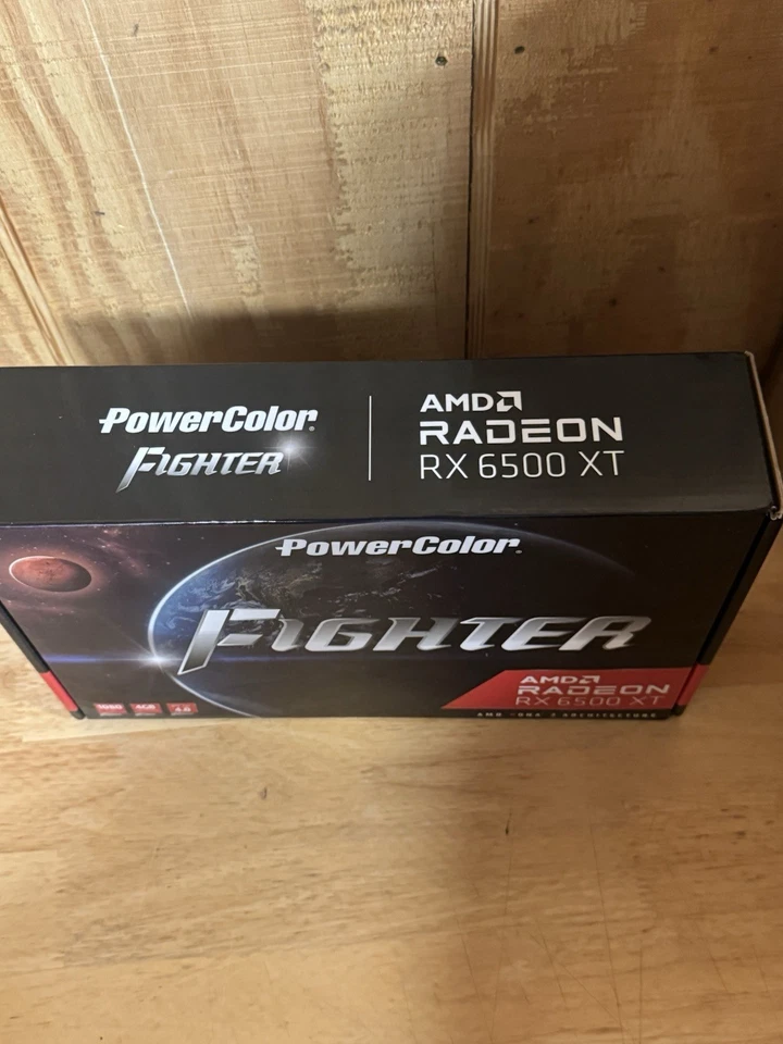 New PowerColor Fighter AMD Radeon RX 6500 XT Gaming Graphics GPU Card 4GB GDDR6 - Image 2 of 4