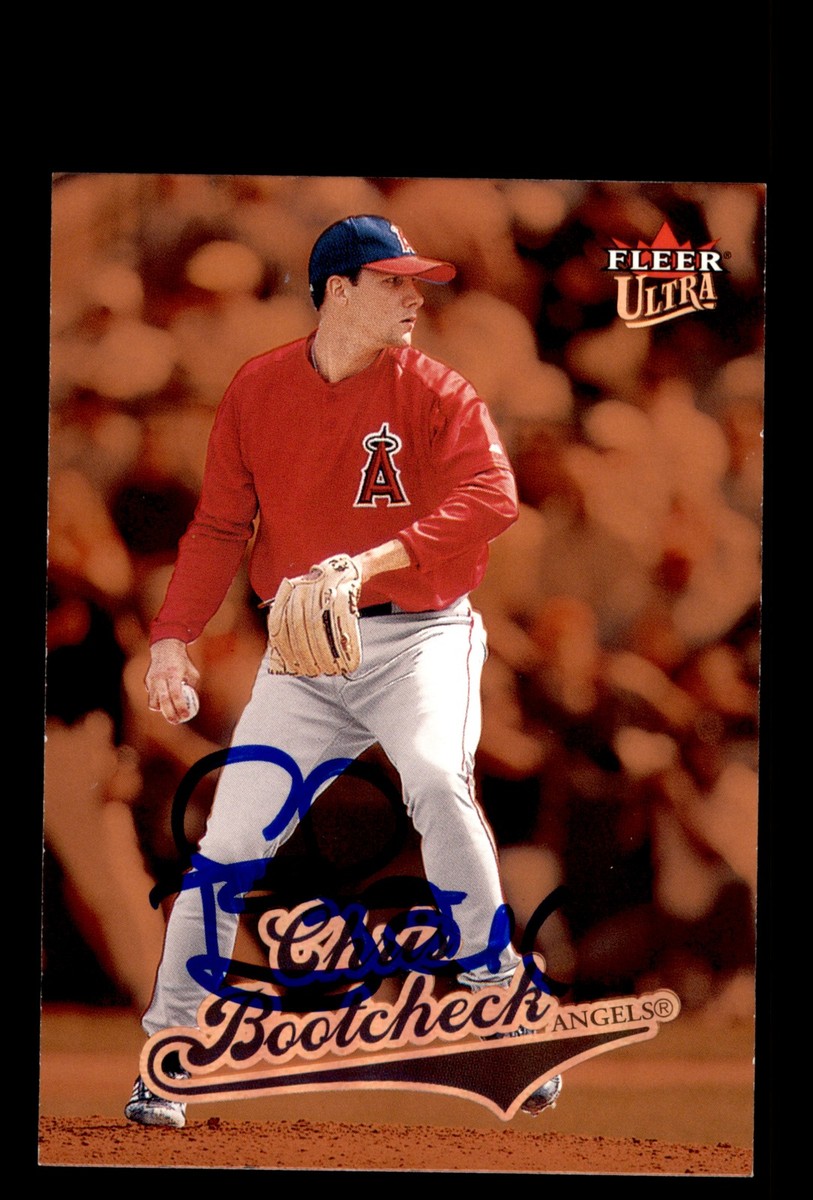 Signed Baseball Card Auto 2004 Ultra #204 Chris Bootcheck Anaheim
