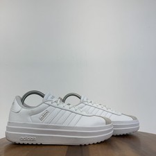 Womens Adidas VL Court Bold White Platform Comfort Casual Sneakers Size 7 M GUC