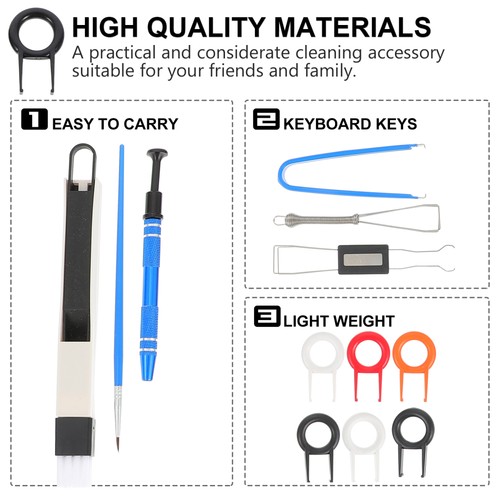 Keycap Removal Tool Computer Keyboard Multi-function Cleaning Brush Remover - 第 5/12 張圖片