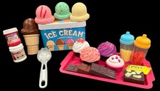 Melissa  Doug Ice Cream Playset Scoops Flavors  Random Play Food Dessert