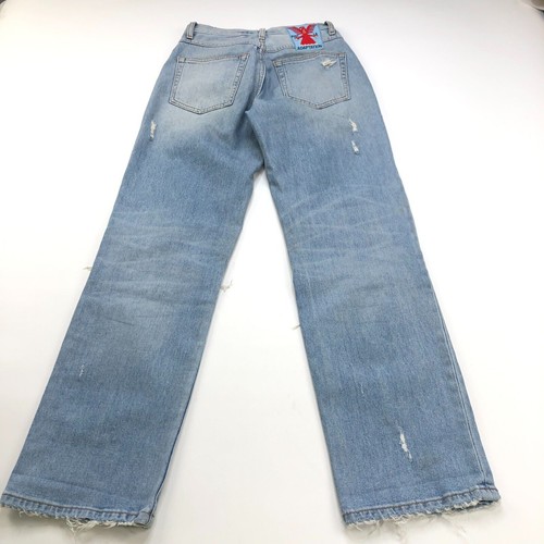 Adaptation 24 (Fits 25W 29L) High Rise Distressed Denim Straight Leg Jeans HR1 - Picture 3 of 14