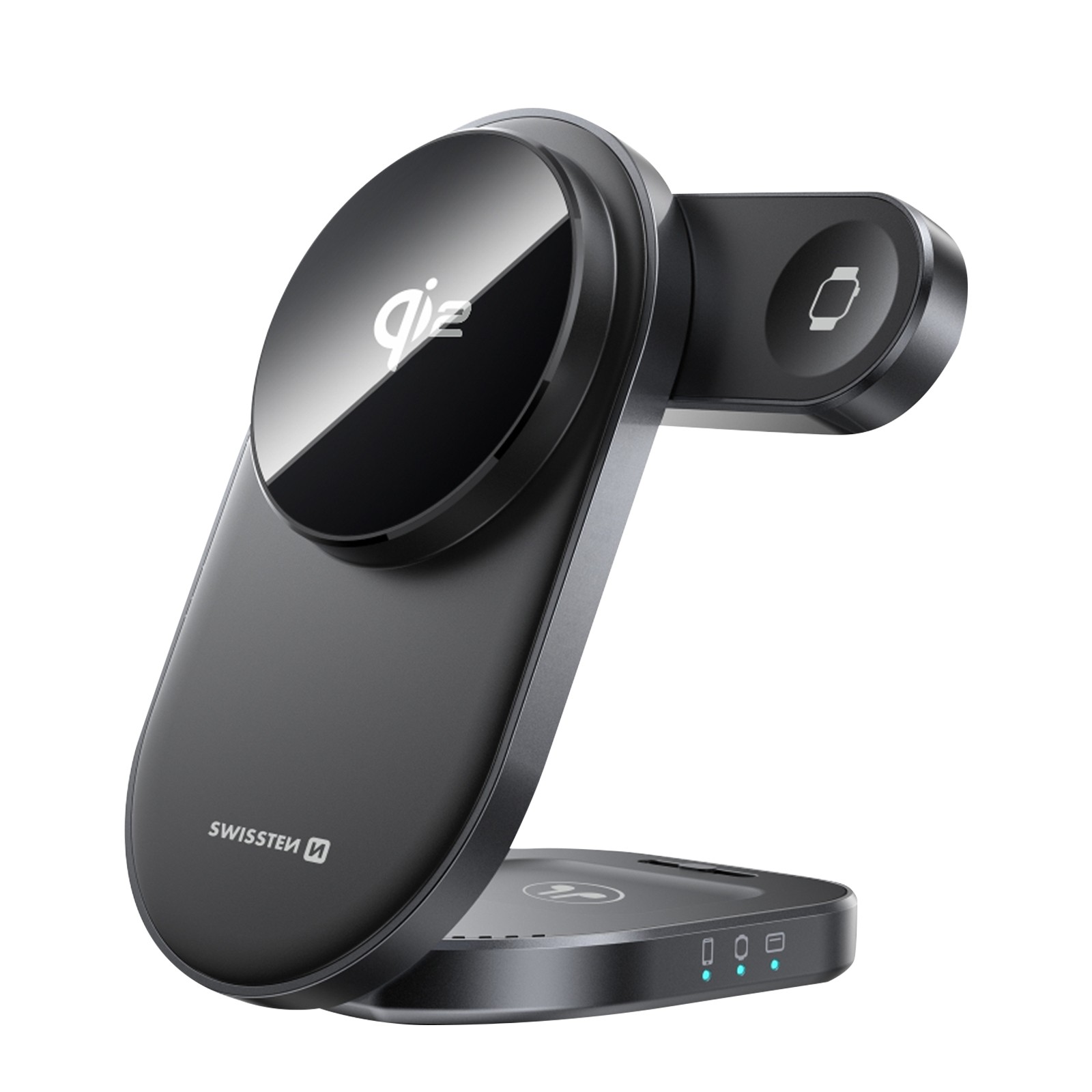 Chargeur induction 3 en 1 pliable pour optimiser votre espace de bureau