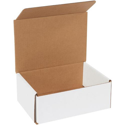 MyBoxSupply 8 x 6 x 3'' White Corrugated Mailers, 50 Per Bundle