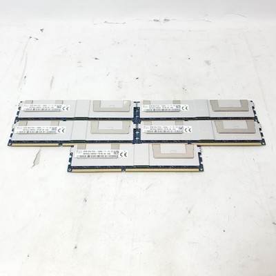 Lot of 5 SK Hynix 5x32GB DDR3-1600 PC3L-12800L ECC LRDIMM RAM HMT84GL7AMR4A-PB