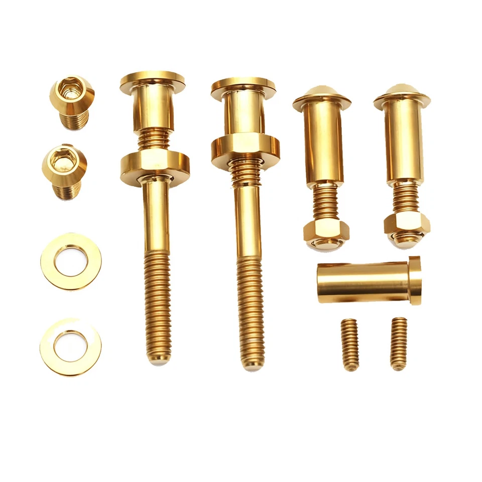 Juego de pernos de freno de titanio AGEKUSL para pinzas de freno delanteras traseras para bicicleta Brompton 2018 Foto 3 de 4