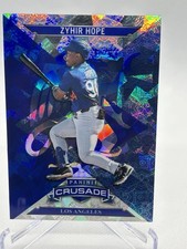 2025 Panini Crusade Crusade Zyhir Hope #71 Blue Cracked Ice Prospect 