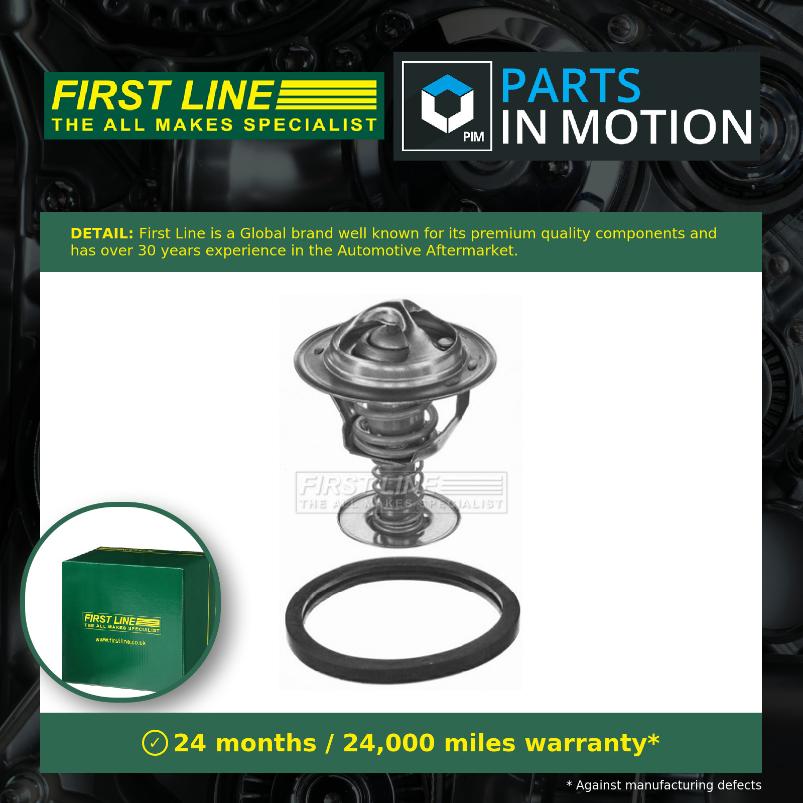 Coolant Thermostat fits DAIHATSU COPEN L88 1.3 06 to 12 K3-VE Firstline Quality - Image 11