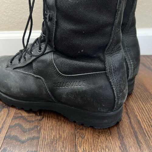 Belleville Flyer Combat Boots 700 Men Sz 10 W Black Lightweight Summer Gore-Tex - Picture 8 of 24