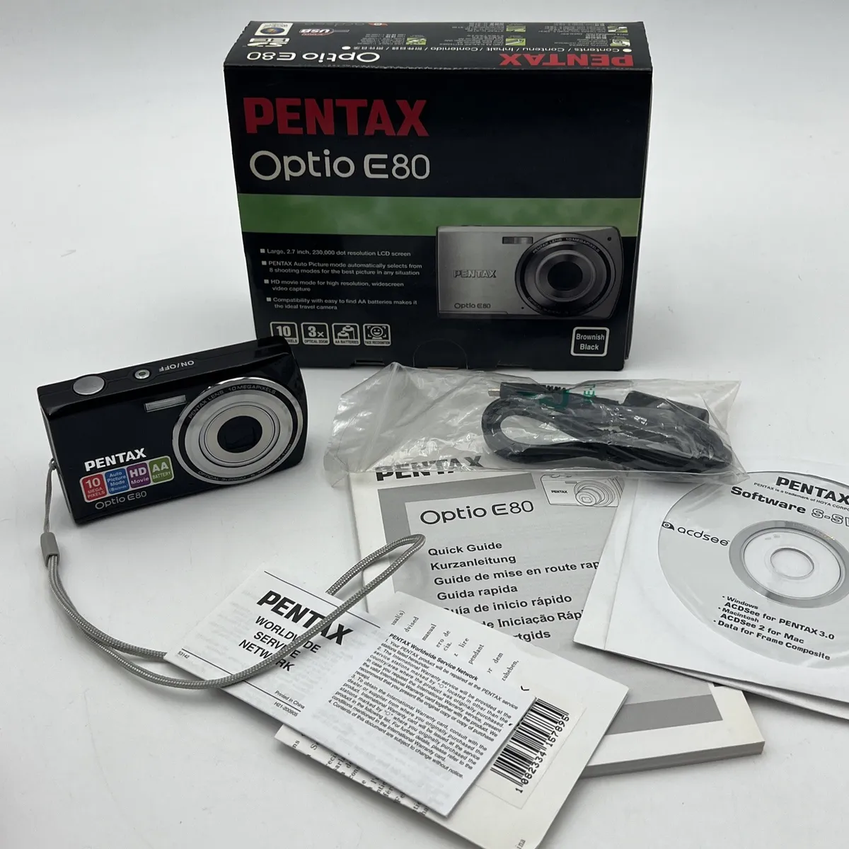 pentax Optio E80  デジタルカメラ