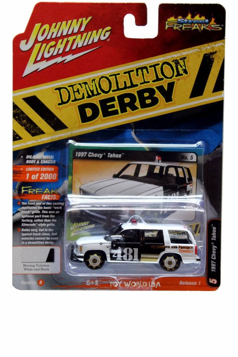 ミニカー Jonny Lightning 1/64 1997 Chevy Tahoe Johnny Lightning 1997 Chevy Tahoe w/Camper Trailer (Police