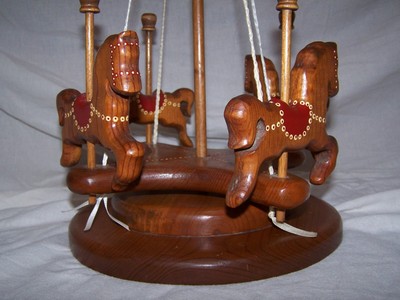 wooden carousel toy