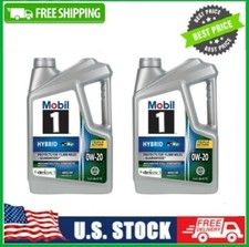 2 PACK Mobil 1 Hybrid 0W-20, Advanced Full Synthetic Motor Oil, 5 Quart 20.32 per gallon