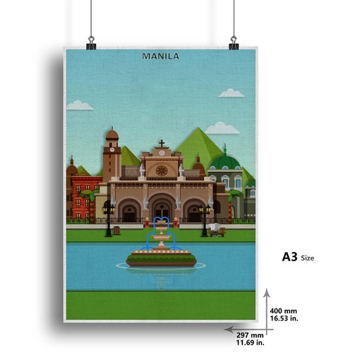 Vintage Travel Poster Fabric Print - World Famous City Wall Art Home Decor A3 - Picture 2 of 132