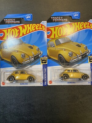 2025 Hot Wheels BUMBLEBEE Gold 9/10 Transformers Screen Time Case A LOT of 2