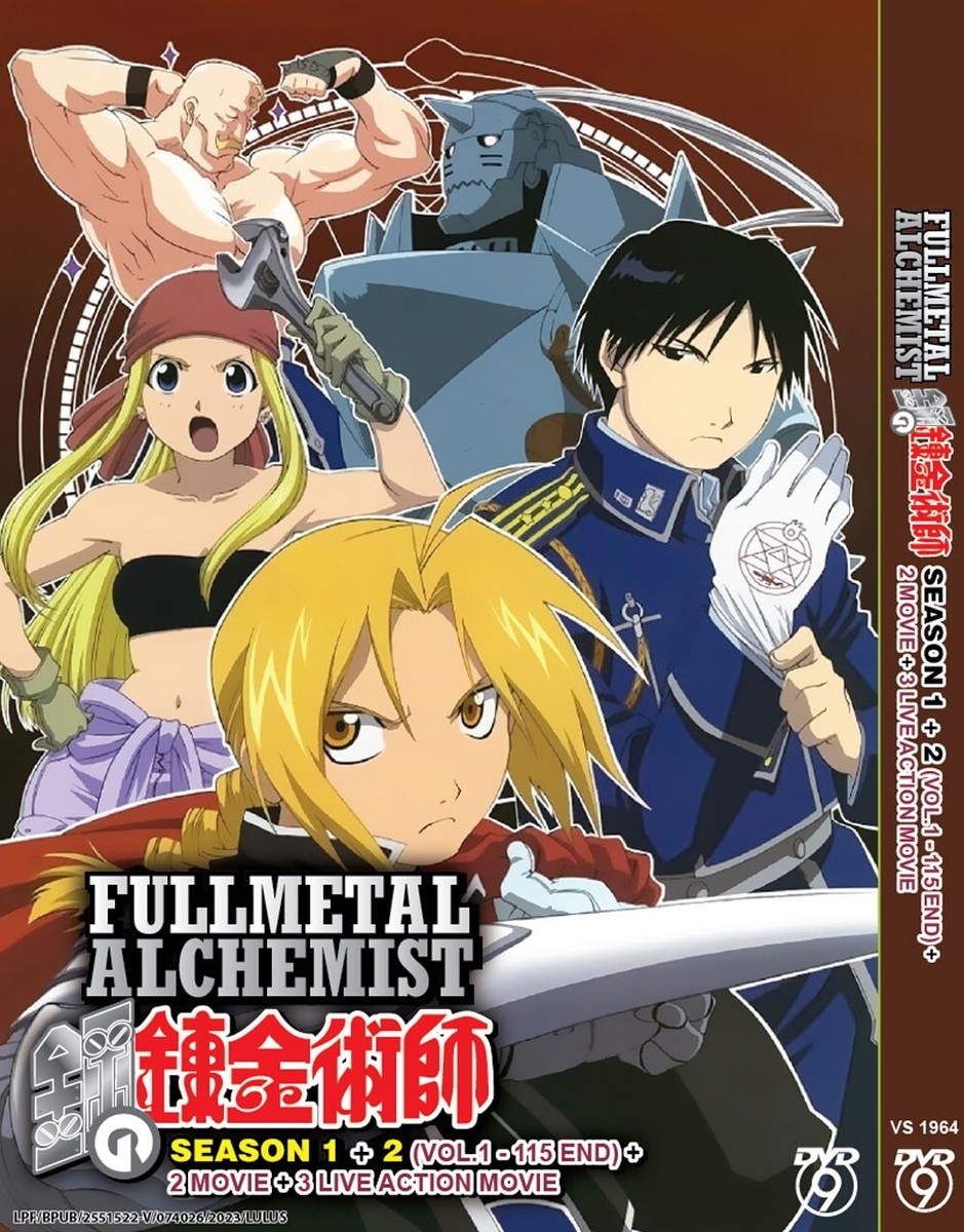 DVD~ANIME FULLMETAL ALCHEMIST SEASON 1-2 + 2 MOVIE + 3 LIVE ACTION