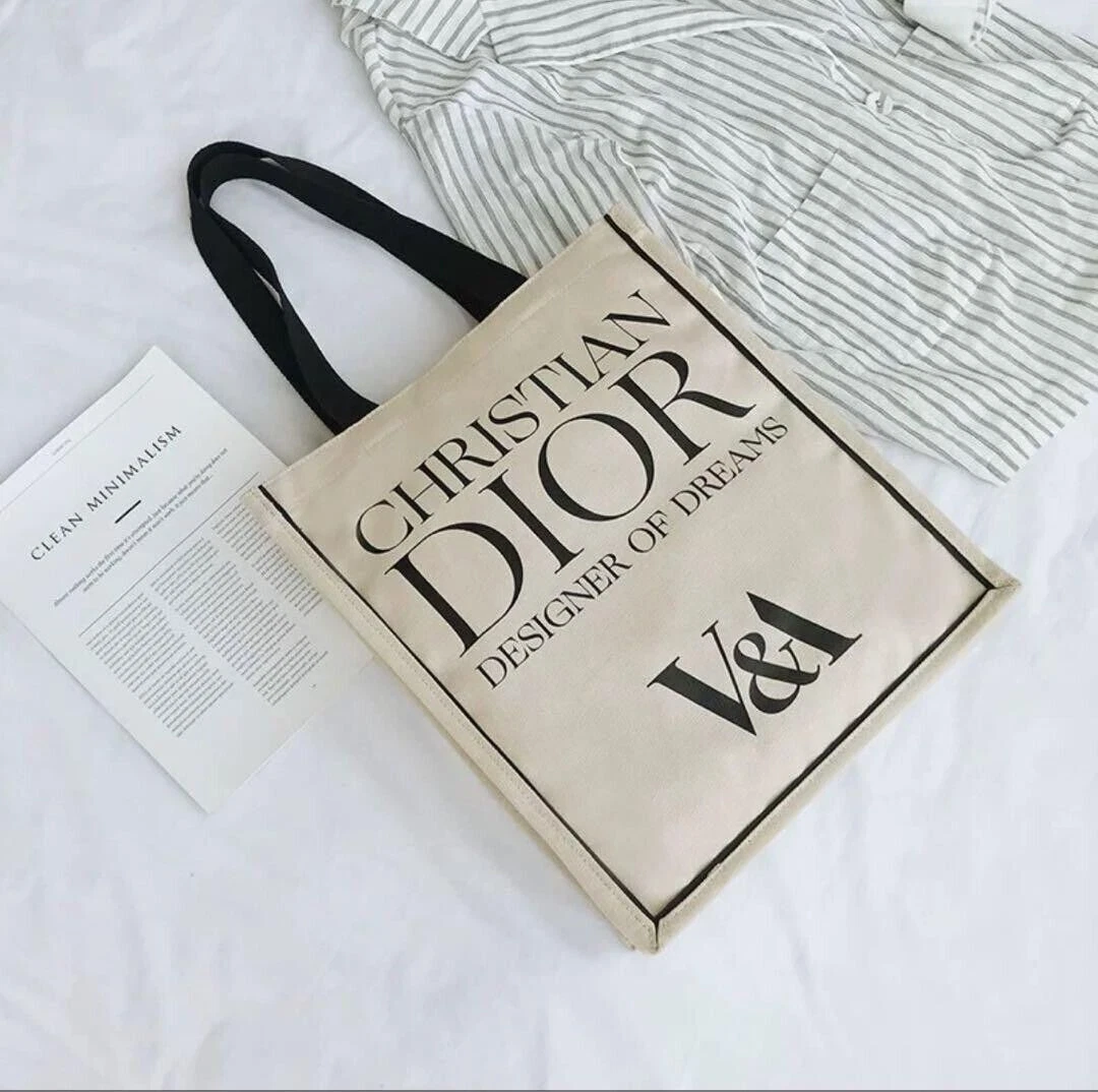 Sac fourre tout Christian Dior V&A London Museum blanc limité nouveauté jamais utilisé rare