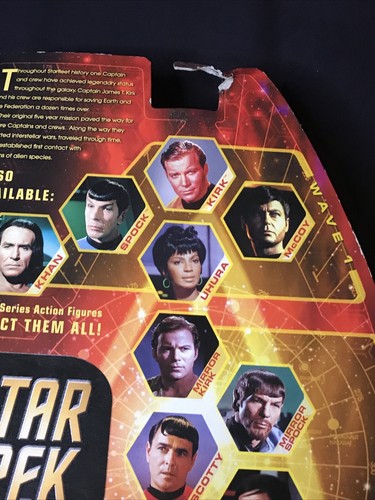 Star Trek Art Asylum Commander Spock with Fleet Gear Action Figure Wave 1 RARE - Foto 5 di 9