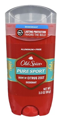 Old Spice Pure Sport Scent Of Citrus Zest Deodorant 3 oz | eBay